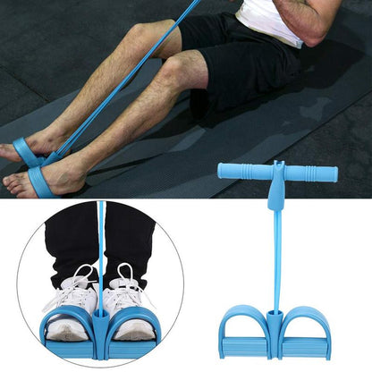 Upgraded Pedal Resistance Band - Fitness Ankle Puller Stretching Band, Multi-Functional Tension Rope for Men & Women(Only Resistance Band, No Yoga Mat)