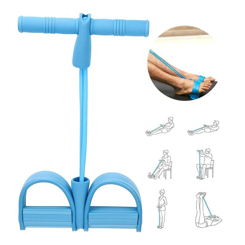 Upgraded Pedal Resistance Band - Fitness Ankle Puller Stretching Band, Multi-Functional Tension Rope for Men & Women(Only Resistance Band, No Yoga Mat)